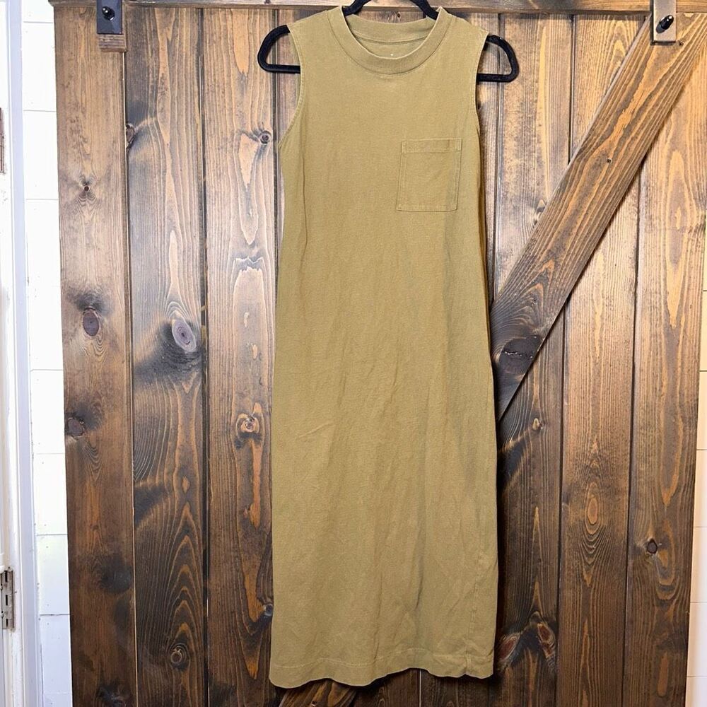 Everlane The Weekend Tank Pocket Midi Dress